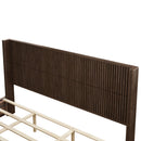 Platform Bed Frame With Headboard, Floor Standing Design by HouseOfZazla