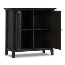 Amherst - 2 Door Storage Cabinet & Adjustable Shelving - Brown by HouseOfZazla
