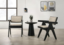 Jasper - 3 Piece Arm Chairs And Console Table (Set of 3) - Ebony Black by HouseOfZazla