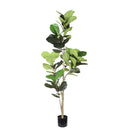 6Ft Real Touch Fake Fiddle Leaf Fig Tree In Pot by HouseOfZazla