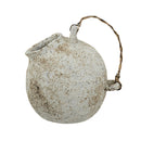 9.8x8.3x10.3" Hand-Pulled Decorative Ceramic Jug with Worn Finish by HouseOfZazla