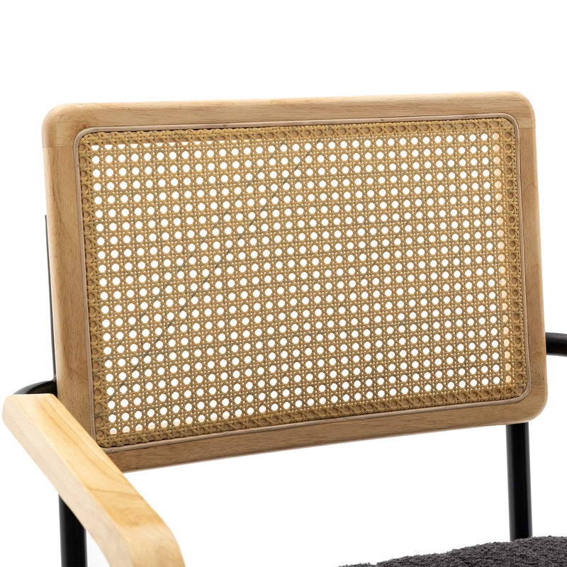 Accent Chair - Modern Industrial Slant Armchair with Metal Frame - Premium High Density Soft Single chair for Living Room Bedroom