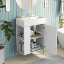 Bathroom Vanity, Combo Cabinet, Bathroom Storage Cabinet, Single Ceramic Sink by Unique Piece Furniture