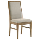 Dreydon - Upholstered Dining Side Chair (Set of 2) - Light Brown by HouseOfZazla