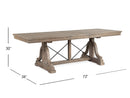 Paxton Place - Trestle Dining Table - Dovetail Gray
