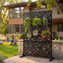 Metal Privacy Screens 3.3Ft x 6Ft Outdoor and Indoor Divider by HouseOfZazla