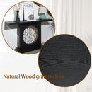 Console Table With Circular Art Decor For Living Room - Multi by HouseOfZazla