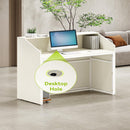 Modern Reception Desk, Front Desk Table With Cable Grommet & Privacy Panels by HouseOfZazla