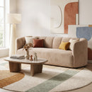 Mirelle 80 in. Modern Curved Velvet Sofa Couch
