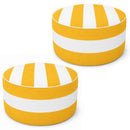 2 Pack Outdoor Inflatable Ottoman 21"x21"x9"