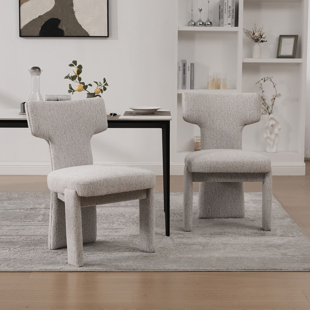 Armless Curved Back Accent Chairs, photo 28 of 40