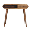 Writing Desk, Curved - Chestnut by Unique Piece Furniture