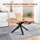 Extendable Round Dining Table - Oak by HouseOfZazla