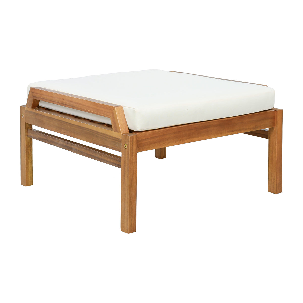4 Piece Acacia Wood Patio Furniture Set, photo 8 of 10