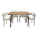 Mid-Century Modern Dining Chair With Curved Backrest by HouseOfZazla