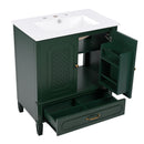 Bathroom Vanity With Sink, Soft Closing Door, Multi Functional Storage by HouseOfZazla