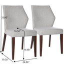 Luca - Dining Chair (Set of 2) - Light Gray by HouseOfZazla