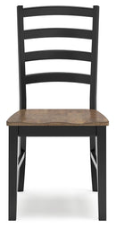 Wildenauer - Dining Room Side Chair (Set of 2) - Brown / Black by Unique Piece Furniture