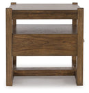 Cabalynn - Square End Table - Light Brown