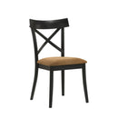 Hillary - Side Chair (Set of 2) - Black / Brown by HouseOfZazla