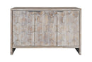 Accent Cabinet Farmhouse Style 3 Door Wooden Cabinet Sideboard Buffet Server Cabinet Storage Cabinet, For Living Room - Natural Wood Wash by Unique Piece Furniture