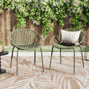Stackable Patio Dining Chairs Set of 2