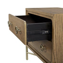 2 Drawer Nightstand With USB - Latte by HouseOfZazla