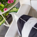 Horizon - Stripe Pillow Outdoor & Indoor - Black