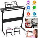 61 Keys Digital Music Electronic Keyboard Electric Musical Piano Instrument Kids Learning Keyboard w/ Stand Microphone For Beginners by GBruno Store