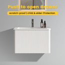Etna 24" Striped Soft White Bathroom Vanity by HouseOfZazla