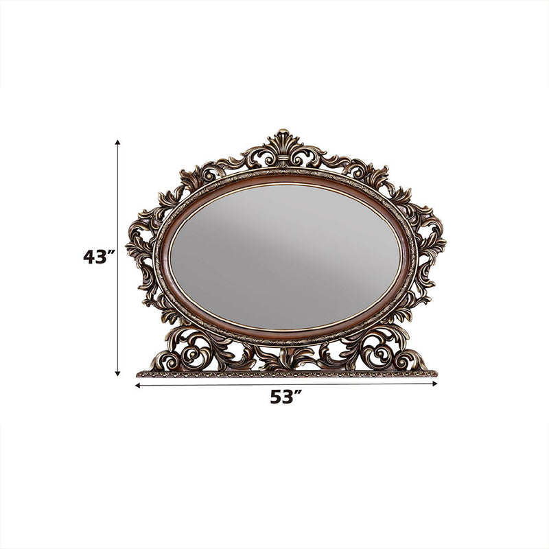 Devany - Oval Mirror - Cherry, photo 5 of 7