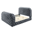 Kana - Bed With LED, Fireplace & TV Stand