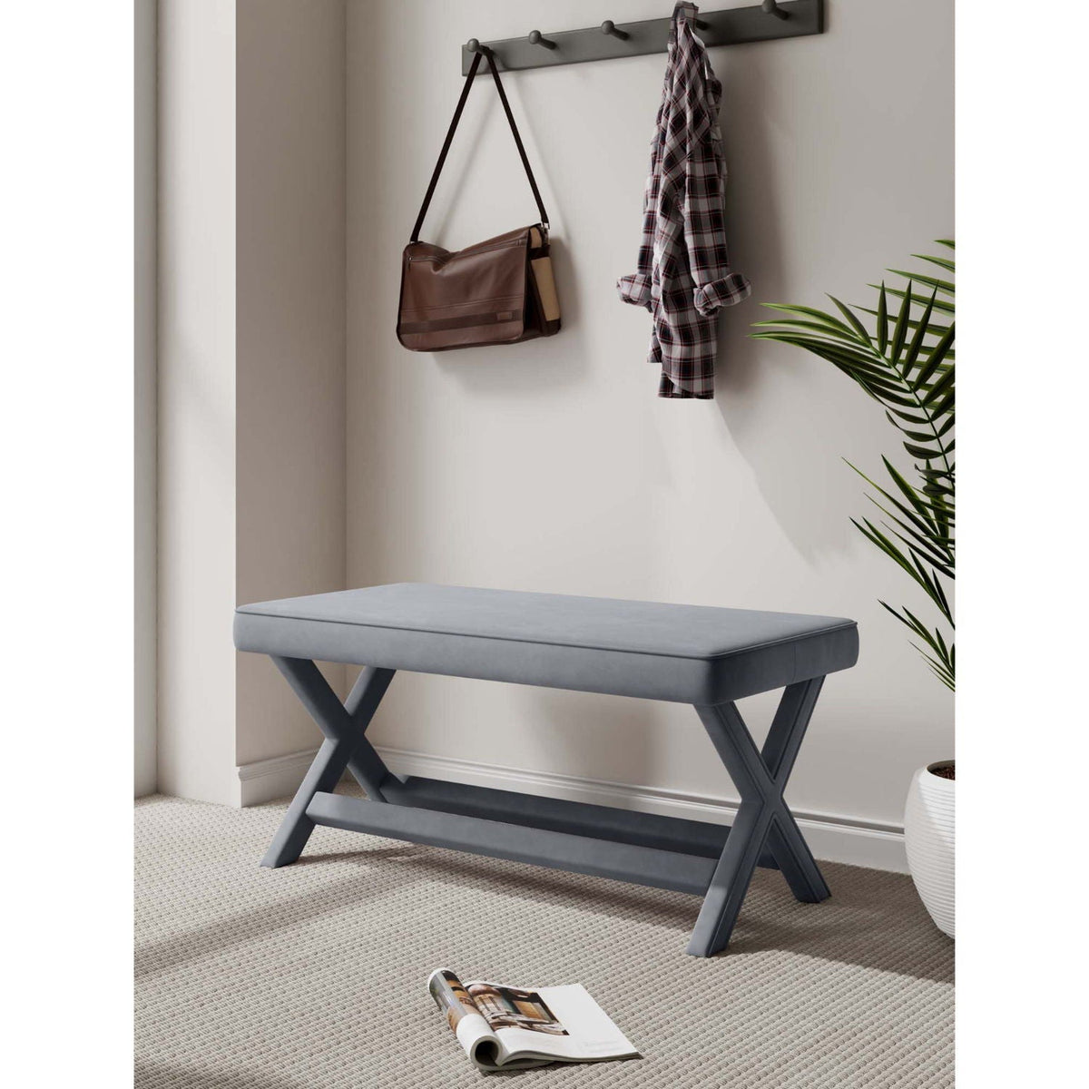 Abigail - Accent Bench With Piped Cushion, photo 23 of 40
