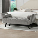 Alma - Tufted Flared Arm Entryway Bench by HouseOfZazla