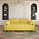 54 "yellow sofa Sofa bed dual purpose living room retractable bed velvet