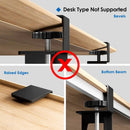 25.59x9.64x0.51in Keyboard Mouse Tray Under Desk Retractable Slide Out Drawer Height Adjustable with C Clamp 55LBS Load by LJGDeals