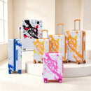 3-Piece Spinner Wheel Luggage Set (20"/24"/28") in Pink