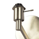 Nebula - Base Wall Lamp With Rotary Switch Shade - Brushed Nickel / Silver / White by Unique Piece Furniture