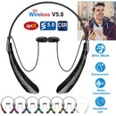Wireless Neckband Headphones V5.0 Sweat-proof Sport Headsets Earbuds In-Ear Magnetic Neckbands Stereo Earphone Deep Bass Earphone w/Mic