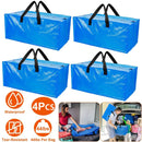 Moving Bags Heavy Duty Storage Totes - Blue 4 Pack by LJGDeals