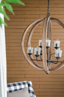 Chandelier, Hanging Light Fixture With Adjustable Chain For Kitchen, Bulb Not Included by HouseOfZazla