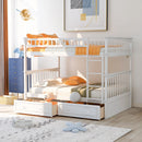Bunk Bed With Drawers, Convertible Design by Unique Piece Furniture
