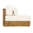 Oversized Outdoor 3-Piece Chat Set with Two Club Chairs and Side Table
