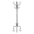 Coat Rack, Hall Tree, Free Standing, 8 Hooks, Entryway, Transitional - Black