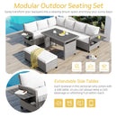 Tomax 5-Piece Outdoor Patio Rattan Sofa Set