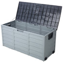 All Weather UV Pool Deck Box Storage Shed Bin with Wheels by HouseOfZazla