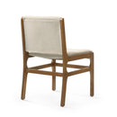 Contemporary Dining Chair Set Upholstered Fabric With Rubberwood Frame