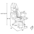 Bruce - Upholstered Adjustable Home Office Chair With Ergonomic Support And Smooth Swivel Function - Black