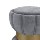 Inez - Round Upholstered Ottoman