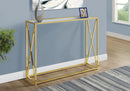 Accent Console Table For Entryway, Contemporary & Modern - Gold by HouseOfZazla